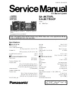 Panasonic SA-AK770GCP Service Manual preview