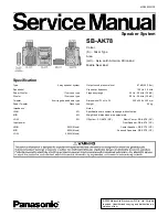 Preview for 81 page of Panasonic SA-AK78 Service Manual