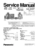 Panasonic SA-AK87 Service Manual preview