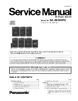 Panasonic SA-AK980PU Service Manual предпросмотр