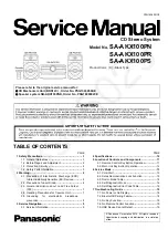 Panasonic SA-AKX100PN Service Manual preview