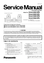 Preview for 1 page of Panasonic SA-AKX220PN Service Manual