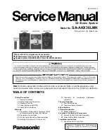 Panasonic SA-AKX36LMK Service Manual preview