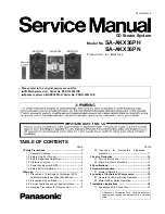 Panasonic SA-AKX36PH Service Manual preview