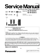 Preview for 1 page of Panasonic SA-BT222EB Service Manual