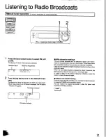 Preview for 21 page of Panasonic SA-CH350 Operating Instructions Manual