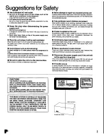 Preview for 3 page of Panasonic SA-CH60 Operating Instructions Manual