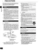 Предварительный просмотр 4 страницы Panasonic SA-DK2 Operating Instructions Manual