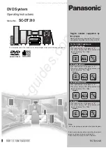 Panasonic SA-DT310 Operating Instructions Manual предпросмотр