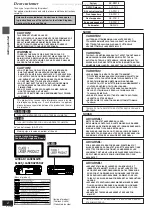 Предварительный просмотр 2 страницы Panasonic SA-DT310 Operating Instructions Manual