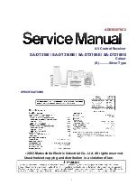 Panasonic SA-DT310 Service Manual preview