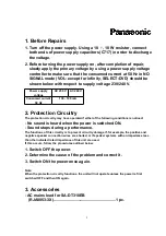 Preview for 2 page of Panasonic SA-DT310E Service Manual