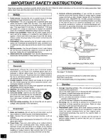 Preview for 2 page of Panasonic SA-HE70S-U Operating Operating Instructions Manual