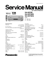 Panasonic SA-HE75E Service Manual preview