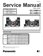 Panasonic SA-HM810 Service Manual preview