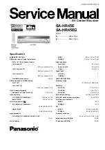 Panasonic SA-HR45E Service Manual preview