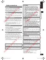 Preview for 3 page of Panasonic SA-HR50 Operating Instructions Manual