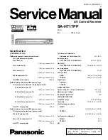 Panasonic SA-HT17PP Service Manual preview