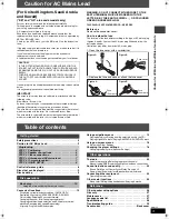 Preview for 3 page of Panasonic SA-HT330 Operating Instructions Manual