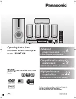 Предварительный просмотр 1 страницы Panasonic SA-HT335 Operating Instructions Manual