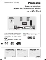 Panasonic SA-HT340 Operating Instructions Manual preview