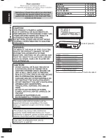 Предварительный просмотр 2 страницы Panasonic SA-HT340 Operating Instructions Manual