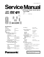 Предварительный просмотр 1 страницы Panasonic SA-HT340EE Service Manual