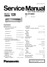 Preview for 1 page of Panasonic SA-HT40EE Service Manual