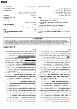 Предварительный просмотр 2 страницы Panasonic SA-HT40EE Service Manual