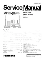 Preview for 1 page of Panasonic SA-HT535E Service Manual