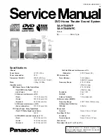 Panasonic SA-HT640WP Service Manual preview