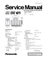 Panasonic SA-HT720GCP Service Manual preview