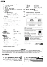 Preview for 2 page of Panasonic SA-HT730GCP Service Manual