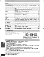 Предварительный просмотр 54 страницы Panasonic SA-HT822V Operating Instructions Manual