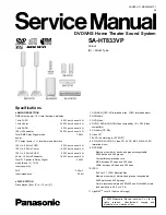 Предварительный просмотр 1 страницы Panasonic SA-HT833VP Service Manual