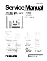 Panasonic SA-HT855E Service Manual предпросмотр