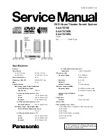 Panasonic SA-HT870E Service Manual preview