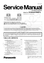 Preview for 1 page of Panasonic SA-MAX3500PU Service Manual