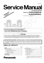 Panasonic SA-MAX9000 Series Service Manual preview