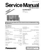 Panasonic SA-NC6GCP Service Manual preview