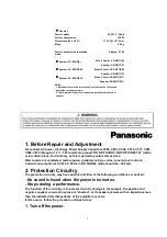 Preview for 3 page of Panasonic SA-PM17E Service Manual