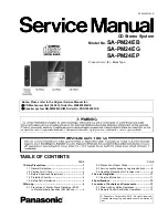 Preview for 1 page of Panasonic SA-PM24EB Service Manual