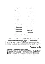 Preview for 3 page of Panasonic SA-PM28E Service Manual