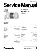 Panasonic SA-PM31P Service Manual предпросмотр