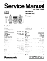 Preview for 1 page of Panasonic SA-PM41P Service Manual