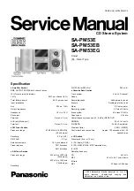 Panasonic SA-PM53E Service Manual preview