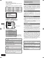 Preview for 2 page of Panasonic SA-PM9 Operating Instructions Manual