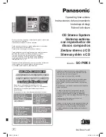 Panasonic SA-PMX3 Operating Instructions Manual preview