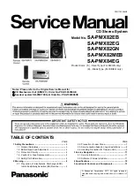 Preview for 1 page of Panasonic SA-PMX82EB Service Manual