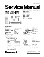 Panasonic SA-PT150GCP Service Manual preview